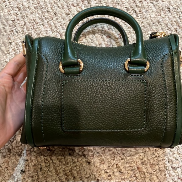 MICHAEL KORS Carine Extra-Small Studded Pebbled Leather Bag 32T0GCCC0L MOSS - Picture 8 of 11